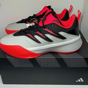 Adidas Dame Certified 3 J Basketball Shoes Youth Size 5 (Gray/Red/Black)